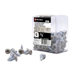 Metal Screws - #8 x 3/8" - Self-Tapping - Type A - Tan - 100/Pkg