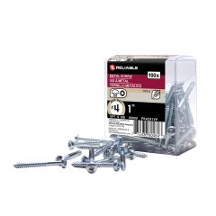 Metal Screws - #4 x 1" - Self-Tapping - Type A - 100/Pkg