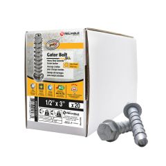 Heavy-Duty Concrete Wedge Anchors - 1/2" x 3" - 20/Pkg