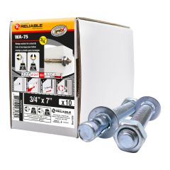 Wedge Anchors - 3/4" x 7" - 10/Pkg
