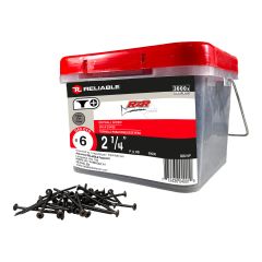Drywall Screws - #6 x 2 1/4" - Fine Thread - Type S - Black - 3000/Pkg