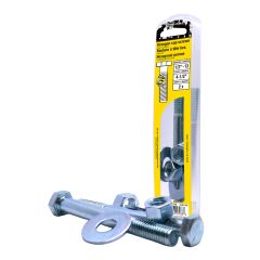 Bolts with Nuts and Washers - 1/2" x 4 1/2" - Grade 5 - 2/Pkg