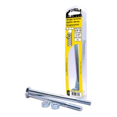 Bolts with Nuts and Washers - 5/16" x 4-1/2" - Grade 5 - 2/Pkg