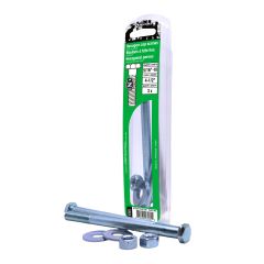 Bolts with Nuts and Washers - 5/16" x 4-1/2" - Grade 2 - 3/Pkg