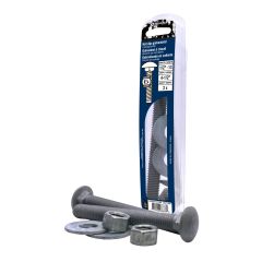 Carriage Bolts - 1/2" x 4-1/2" - Hot‑Dip Galvanized - 2/Pkg