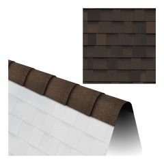 Hip & Ridge 12, Shingle Cap, Shadow Bron