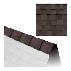 Hip & Ridge 12, Shingle Cap, Dual Brown