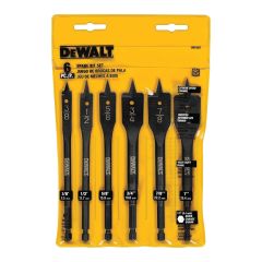 6 "Heavy Duty Spade Bit Kit- 6 Pieces