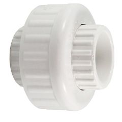 Manchon collable à joint Buna, 1 1/4", blanc