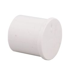 Bouchon mâle à coller, 1", blanc