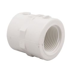 Manchon fileté S40, 3/4", blanc