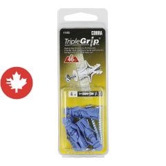 Ancrages TripleGrip #10 Bleu (+ Vis) (4)