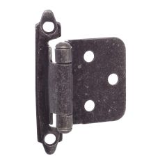 Semi-Concealed Self-Closing Hinge - Wrought iron - 2 3/4" - 2/Pkg