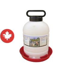 Fontaine pour volaille se remplissant par le haut Farm Tuff, blanc/rouge, 5 gal