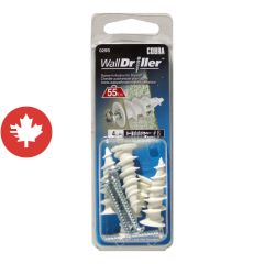 Ancrages WallDriller Nylon #8L (+ Vis) (4)