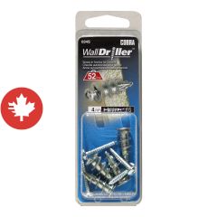 Ancrages WallDriller Zinc #6 (+ Vis) (4)