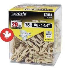 Ancrages TripleGrip #6 Beige  (75)
