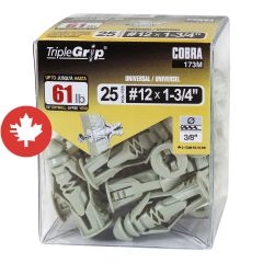 Ancrages TripleGrip #12 Vert  (25)