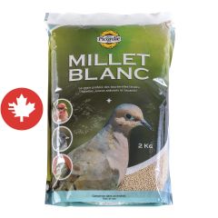 Millet blanc pour oiseaux sauvages, 2 kg