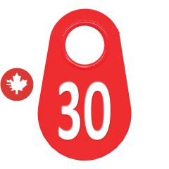 Étiquette d'identification pour le cou #30