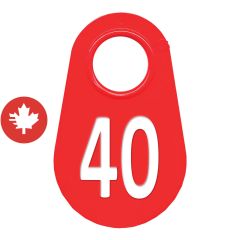 Étiquette d'identification pour le cou #40