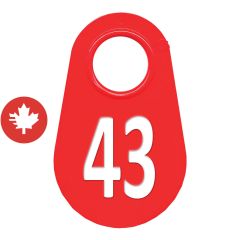 Étiquette d'identification pour le cou #43