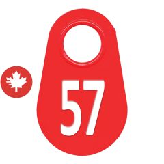 Étiquette d'identification pour le cou #57