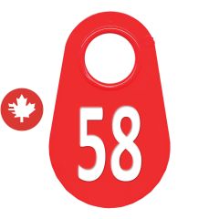 Étiquette d'identification pour le cou #58