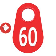 Étiquette d'identification pour le cou #60