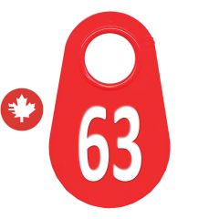 Étiquette d'identification pour le cou #63