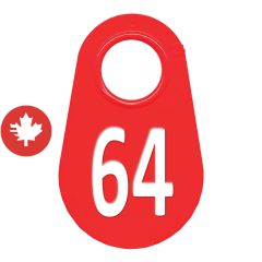 Étiquette d'identification pour le cou #64