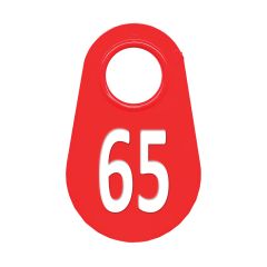 Étiquette d'identification pour le cou #65