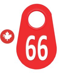 Étiquette d'identification pour le cou #66