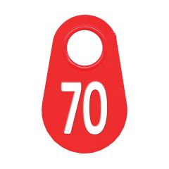 Étiquette d'identification pour le cou #70