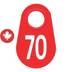 Étiquette d'identification pour le cou #70