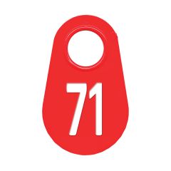 Étiquette d'identification pour le cou #71