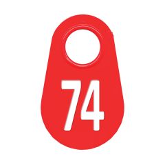 Étiquette d'identification pour le cou #74