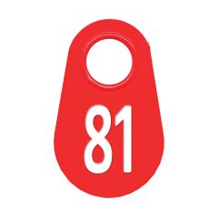 Étiquette d'identification pour le cou #81