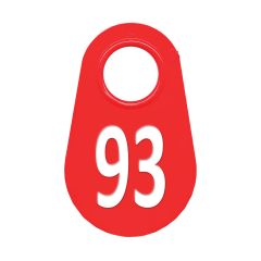 Étiquette d'identification pour le cou #93