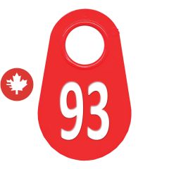 Étiquette d'identification pour le cou #93