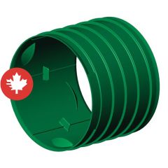 Manchon extérieur à drain, 6", vert