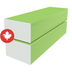 Panneau Sheetrock de revêtement de paroi de puits, fibre de verre, 1" x 2' x 12'