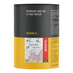 Membrane d'étanchéité RED ZONE 25, rouge, 9" x 75'