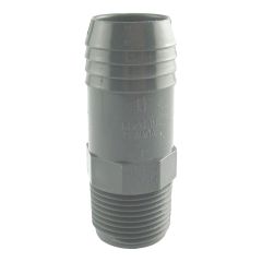 Adaptateur croissant mâle, 1" x 1 1/4", gris