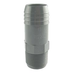 Adaptateur croissant mâle, 1 1/4" x 1 1/2", gris