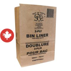 Paper liner for kitchen bin