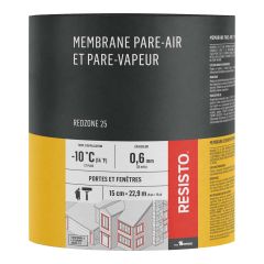 Membrane d'étanchéité RED ZONE 25, rouge, 6" x 75'