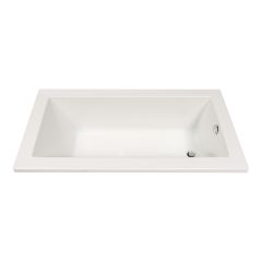 Elara Rectangular Drop-In Bathtub - 60" x 31" - Acrylic - White