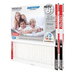 Filtre plissé, 1" x 20" x 20", blanc