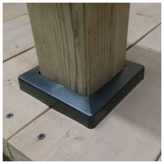 Cache-base Plakcap 44, 4" x 4", noir